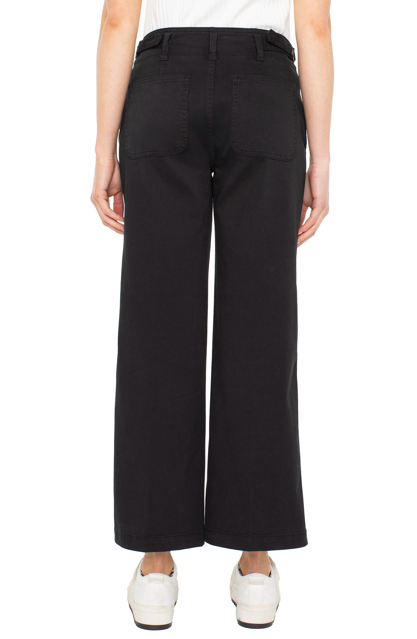 Liverpool Hi-rise Cinch Waist Wide Leg (28" inseam) (Onyx)