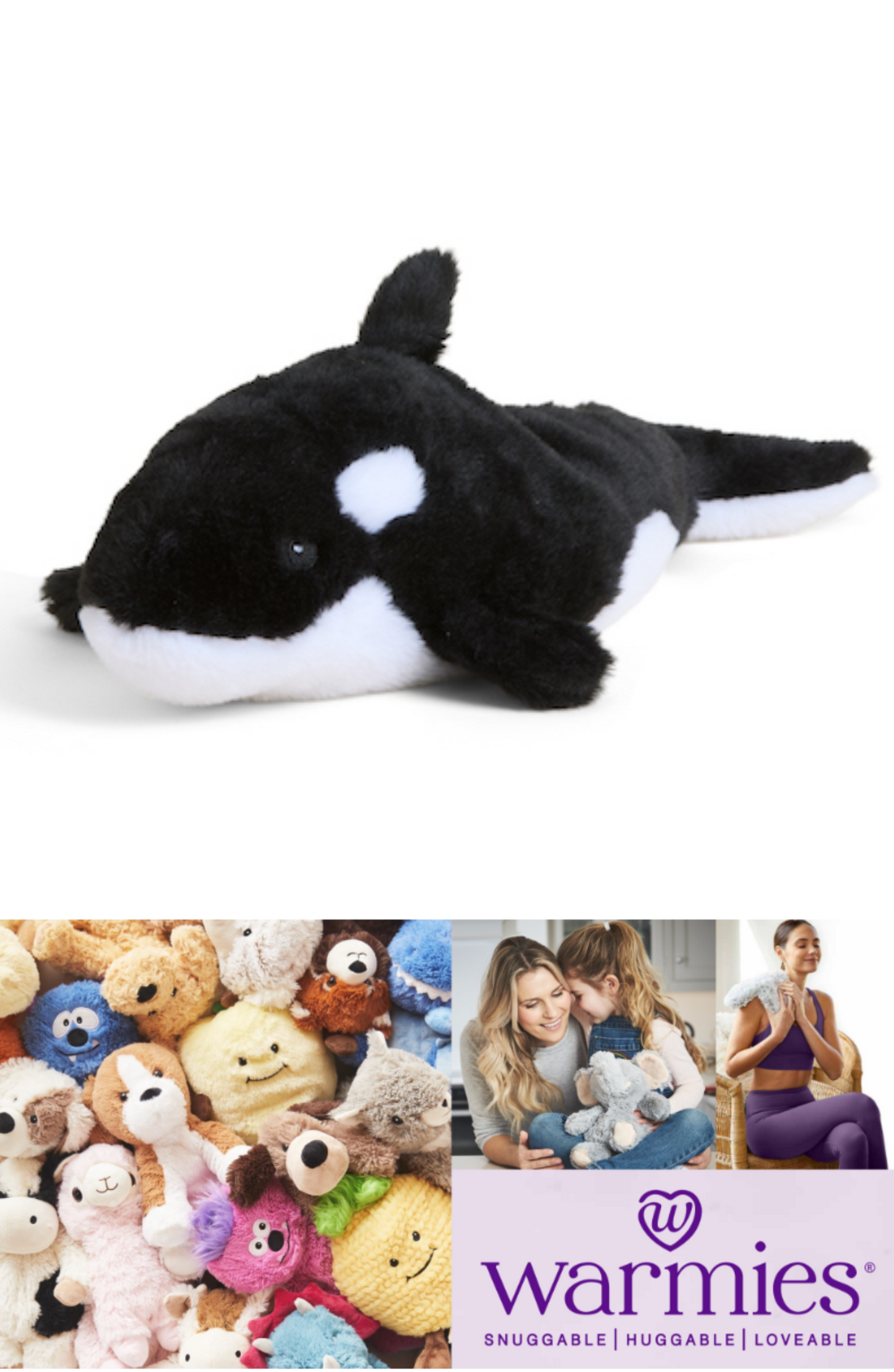 Warmies Orca Whale