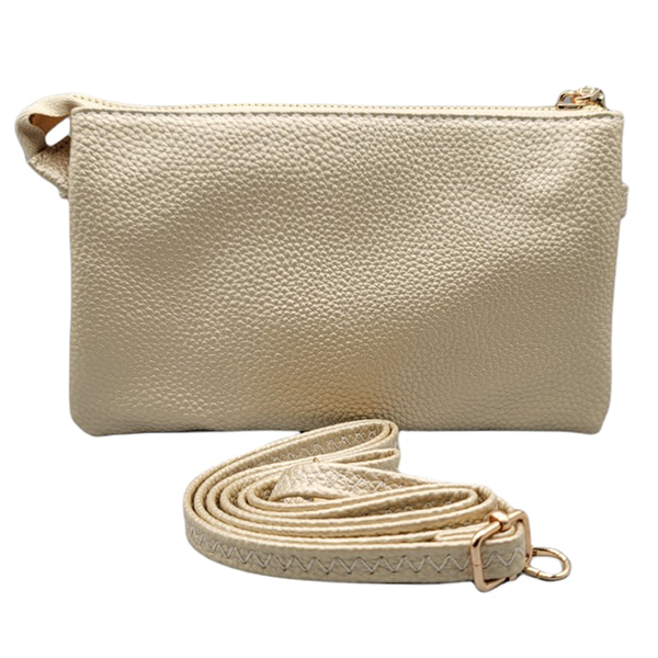 Three Compartment Zip Crossbody