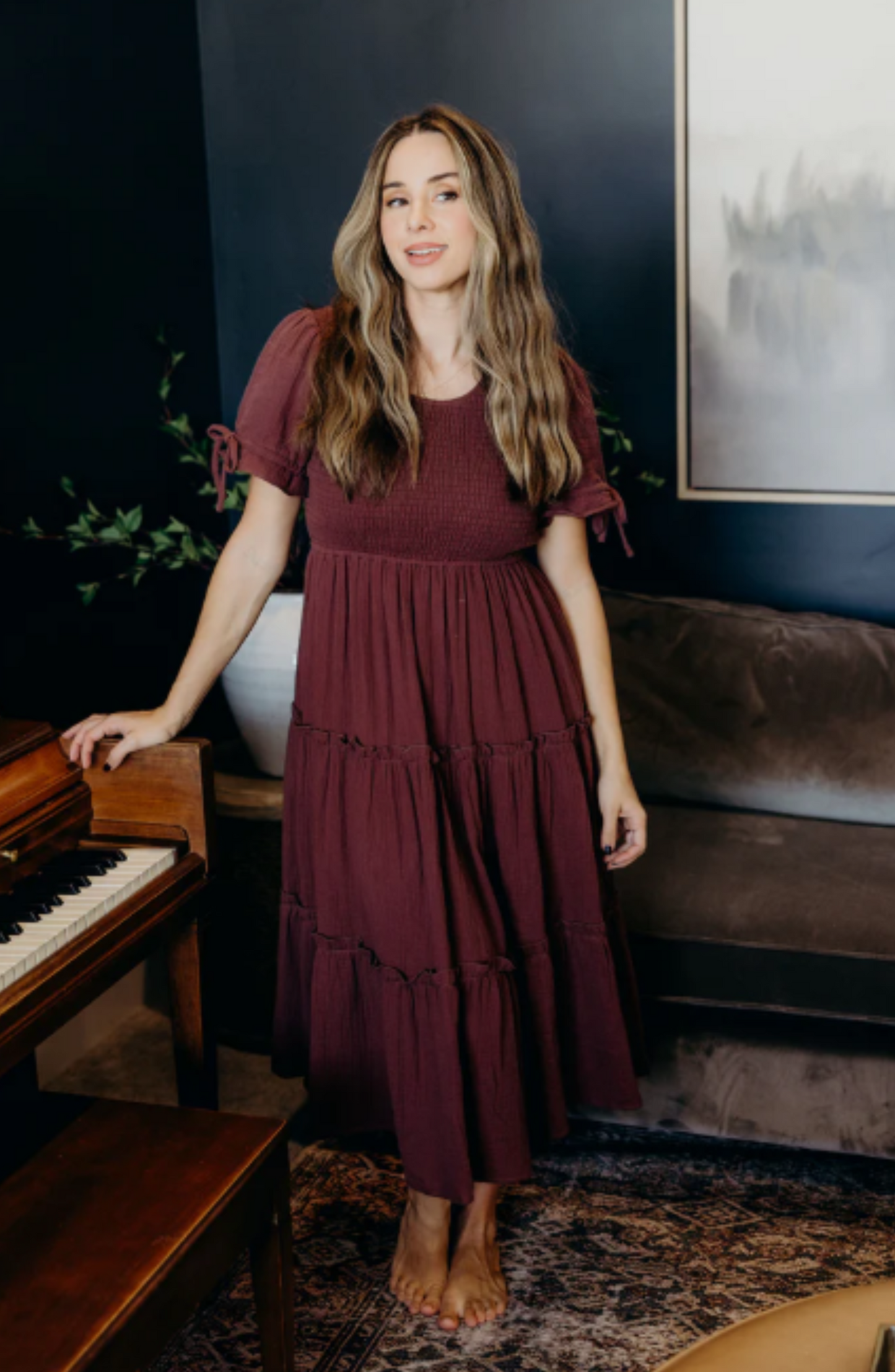 The Merritt Dress in Saddlewood