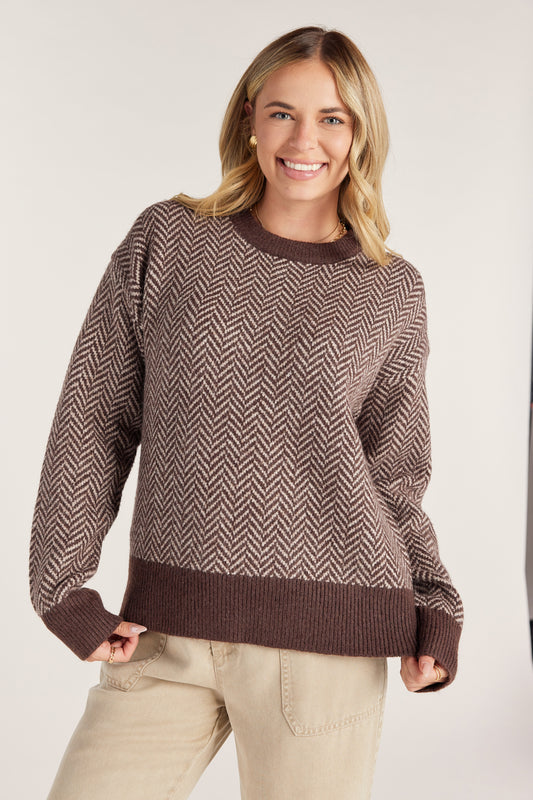 Drop Shoulder Crewneck Sweater