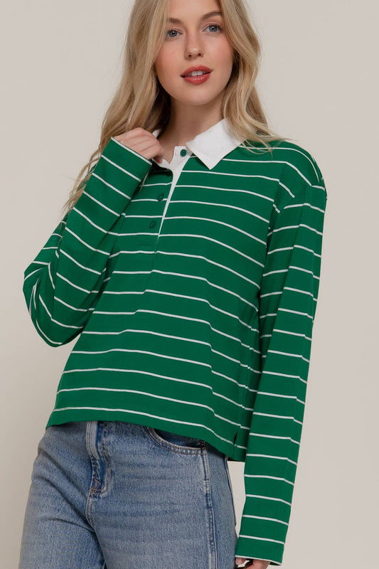 Long Sleeve  Polo Shirt