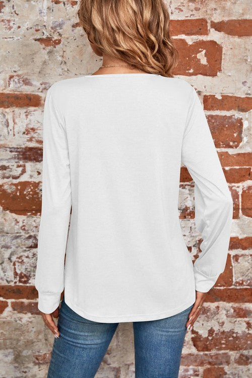 Pull Over Long Sleeve Top