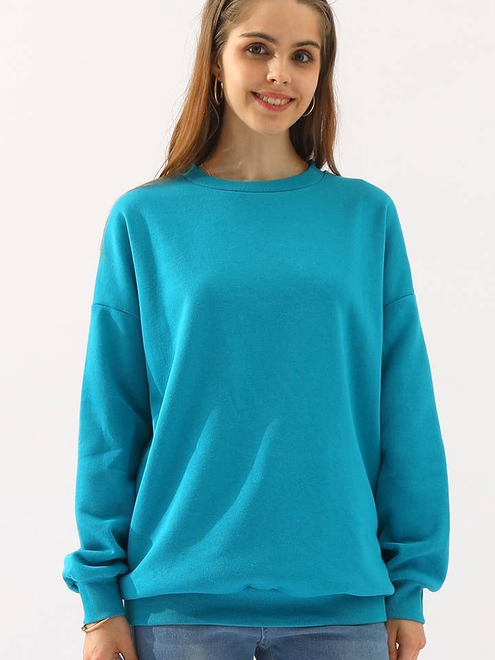 Round Neck Long Sleeve Sweatshirt