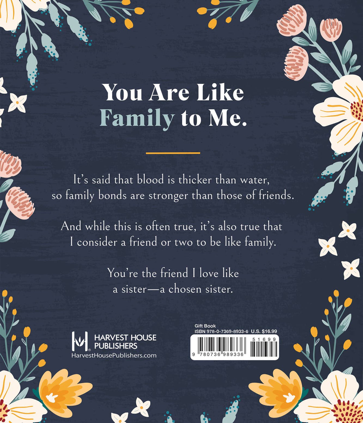 Friends Are Family We Choose: Hardcover / English