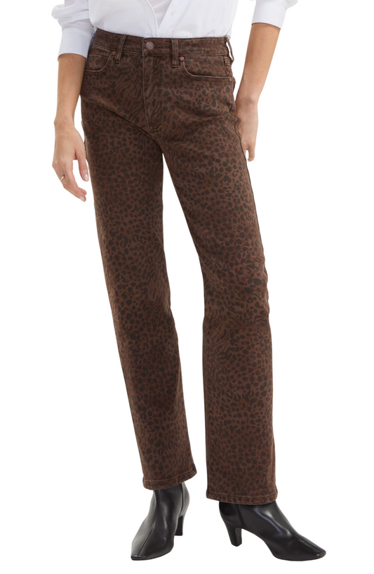 Liverpool Kennedy Straight (30" Inseam) (Abstract Animal)