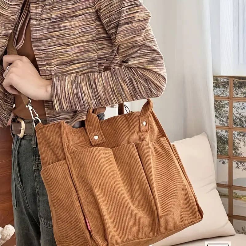 Corduroy Tote Bag