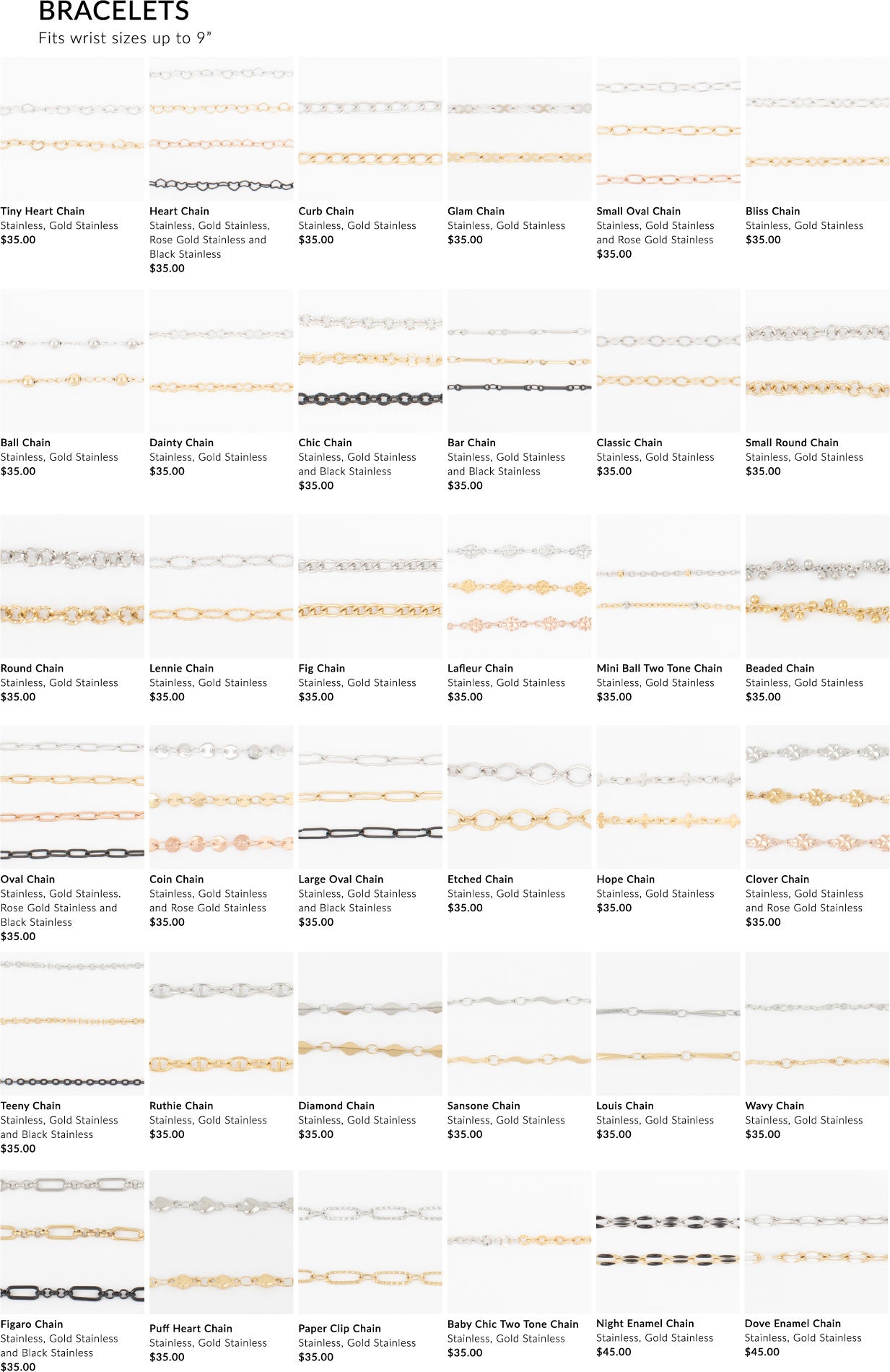 jBloom PermaLinx Bracelets ($45)