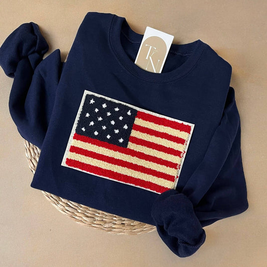 American Flag Sweatshirt