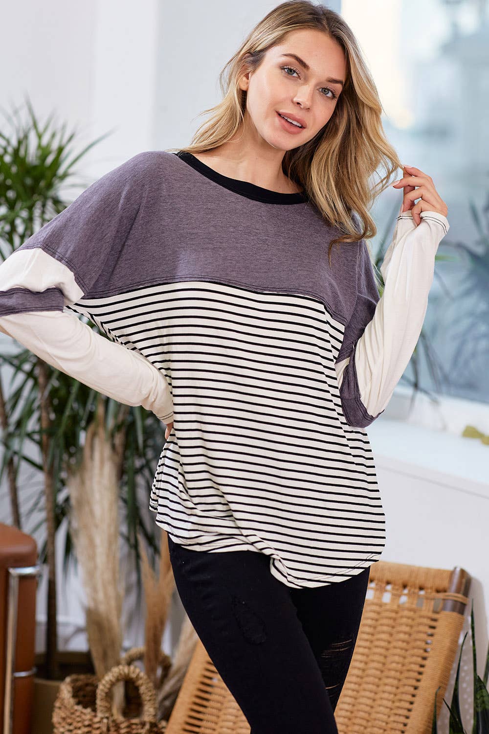 Erika Colorblock Knit Top