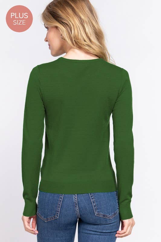 Long Sleeve Crew Neck Basic Sweater