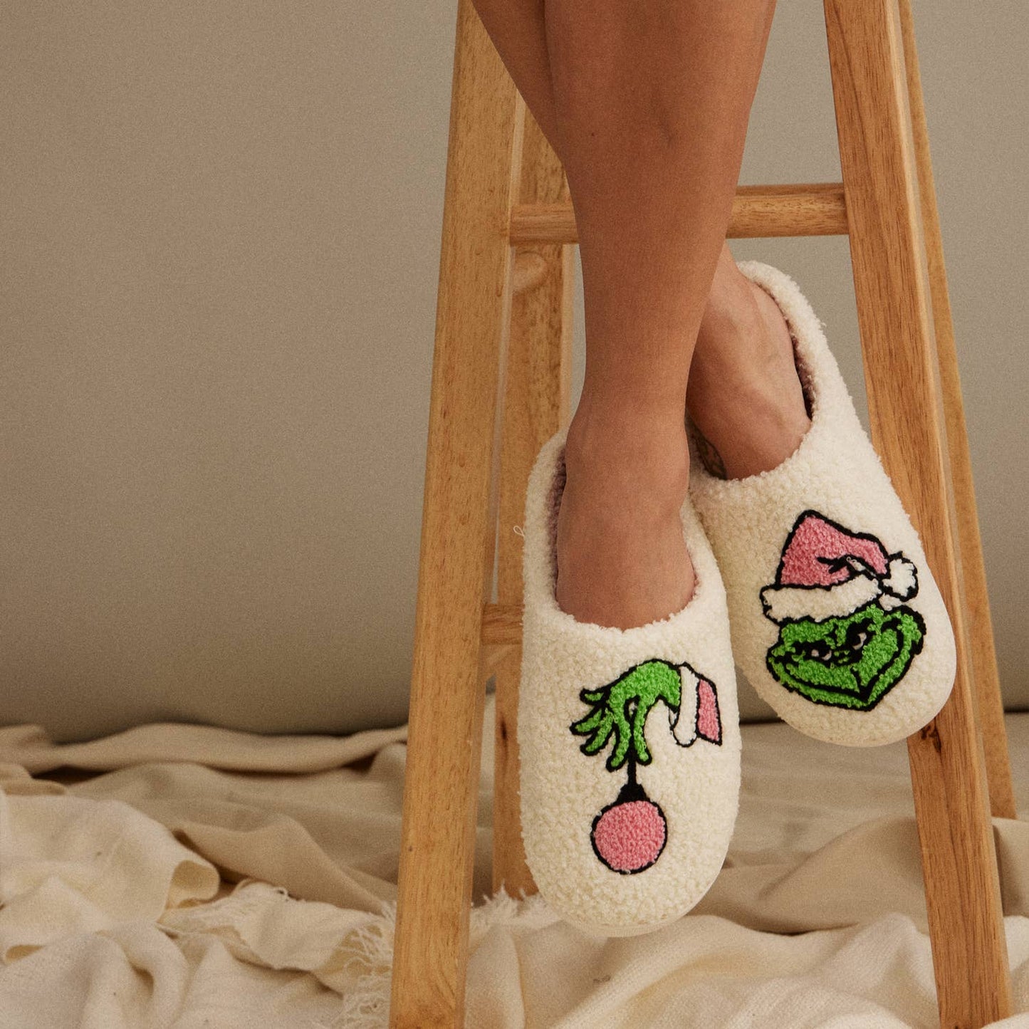 Christmas Grinch Slippers (Adult & Kids)