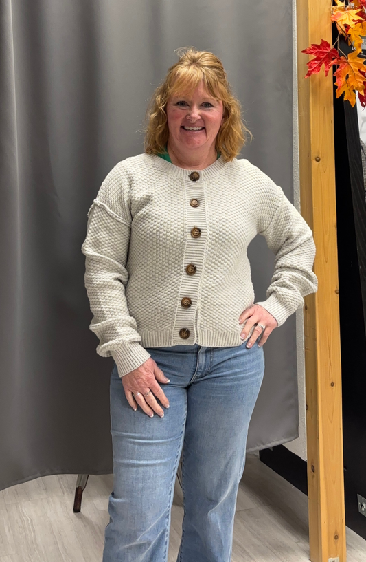 Button Down Sweater Cardigan