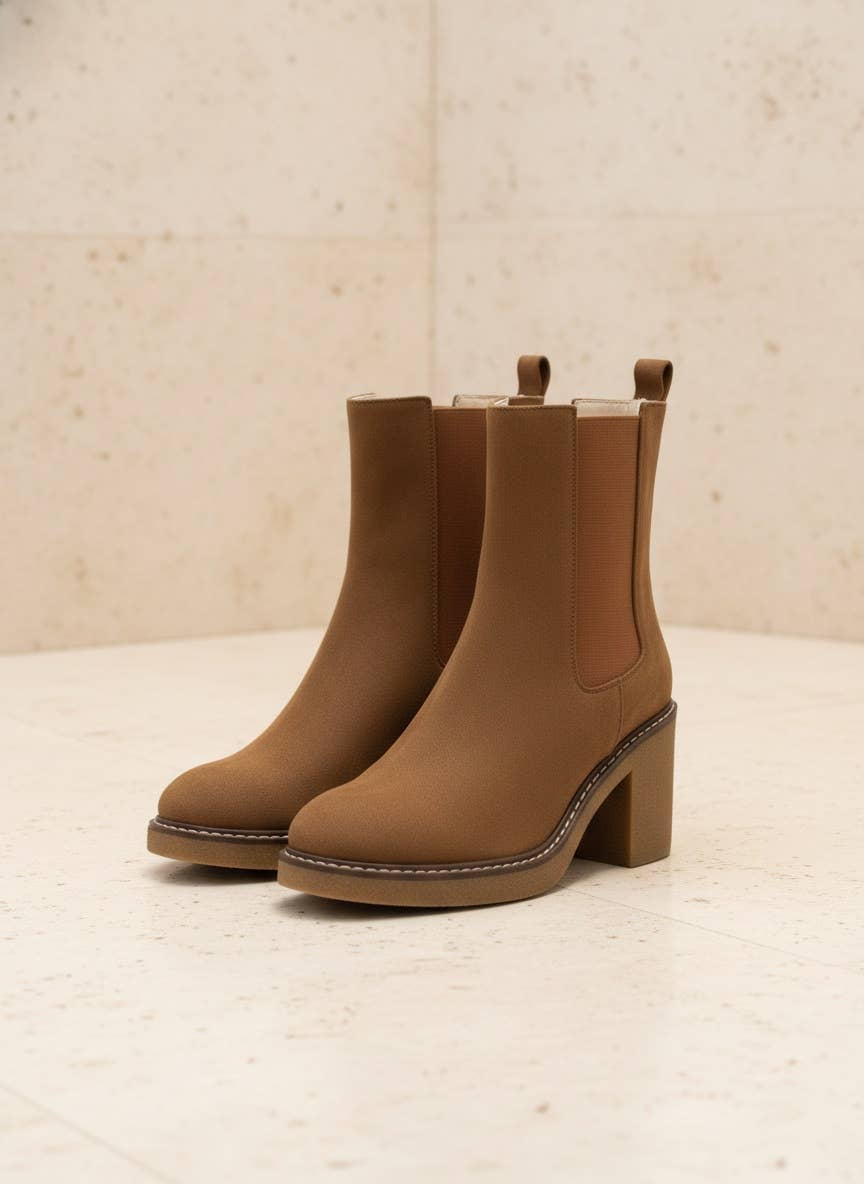 Colt Mid Shaft Chelsea Boots with Block Heel