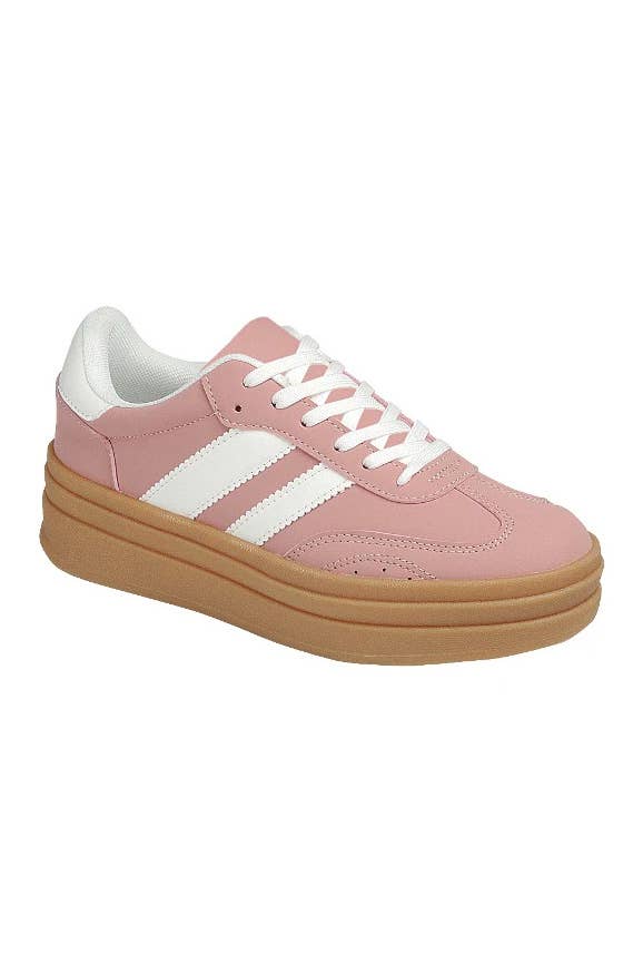 Double Strap Design Platform Sneakers
