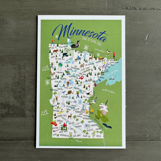 Minnesota 4" x 6" Postcard