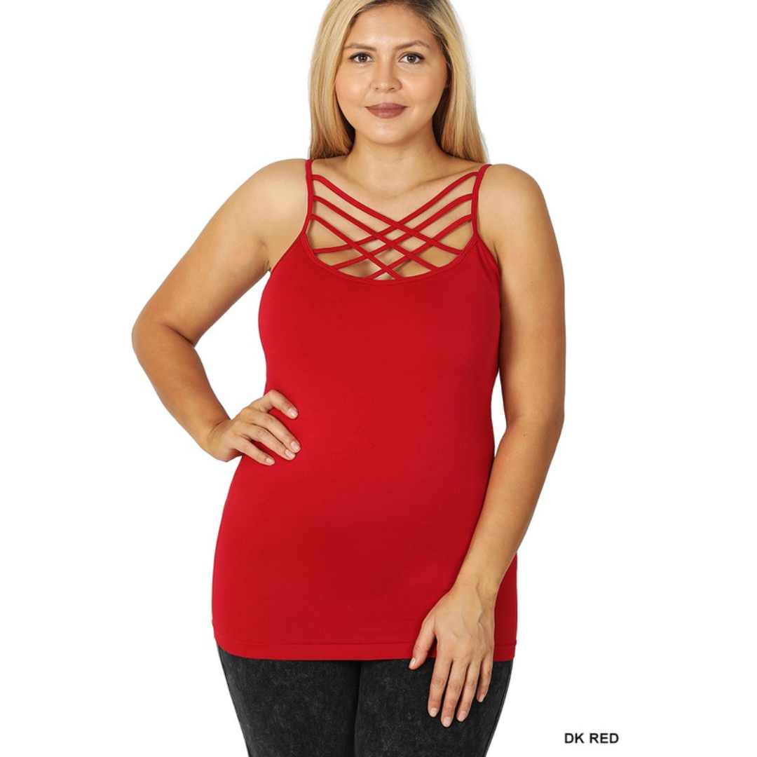 Triple Criss Cross Seamless Cami Top