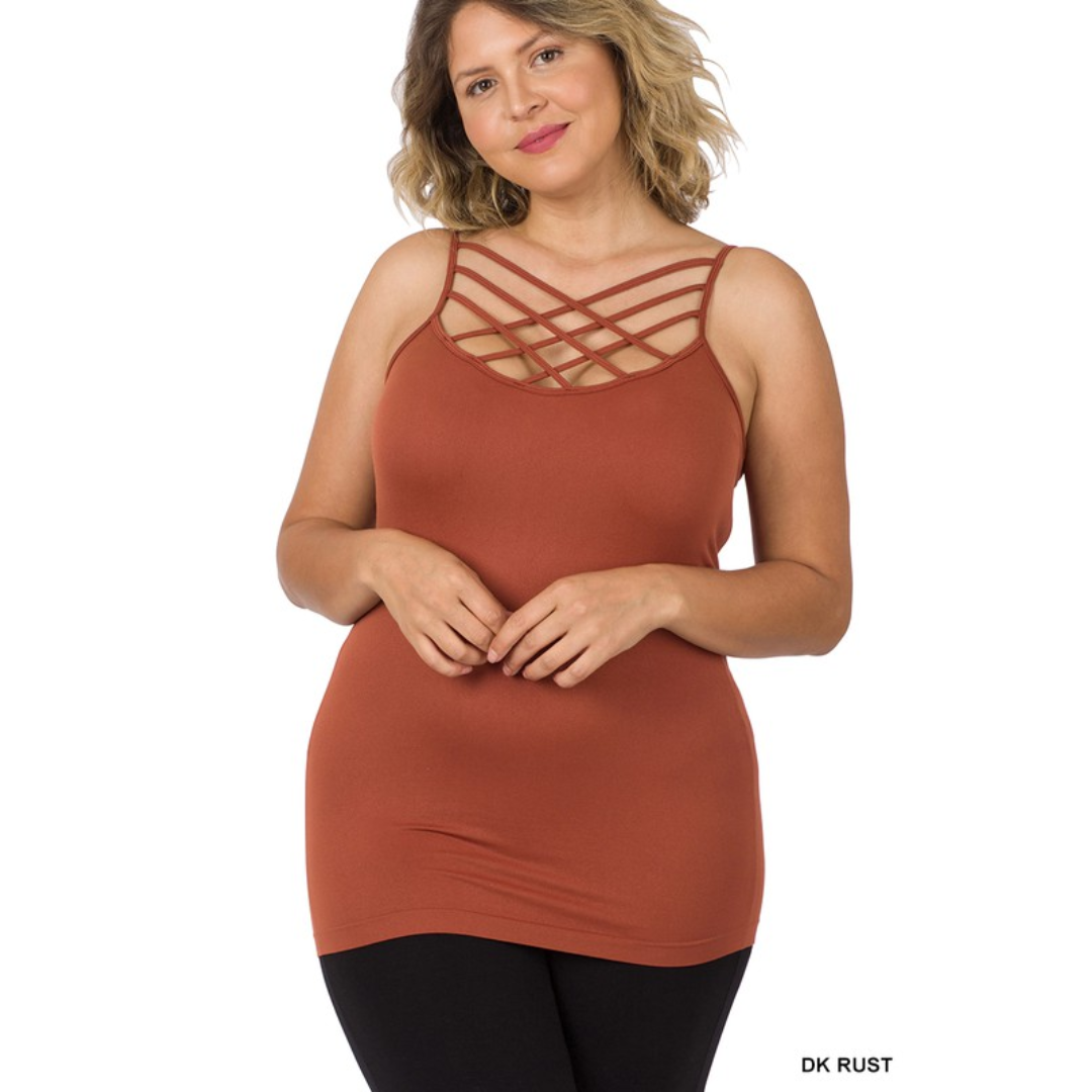 Triple Criss Cross Seamless Cami Top