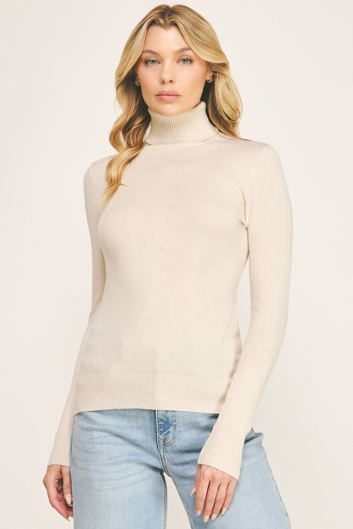Classic Turtleneck Knit Sweater (variety of colors)