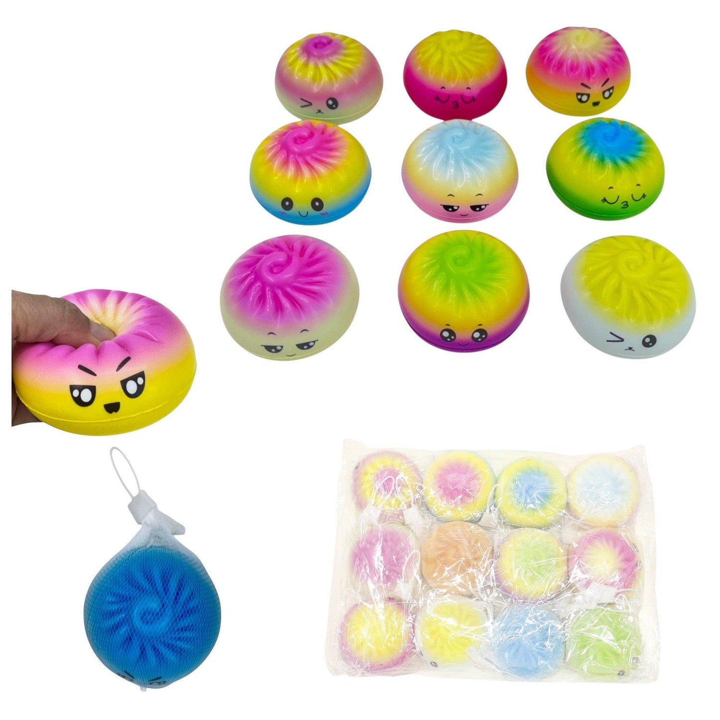 Rainbow Foam Squishy Dumpling