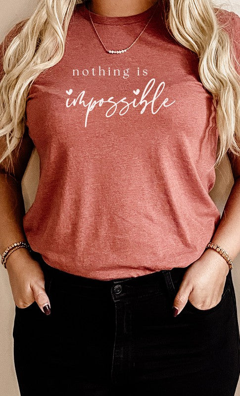 Nothing Is Impossible Heart Scribe Graphic Tee