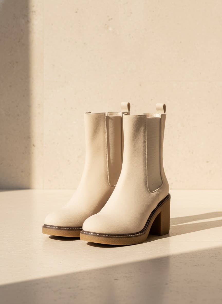Colt Mid Shaft Chelsea Boots with Block Heel