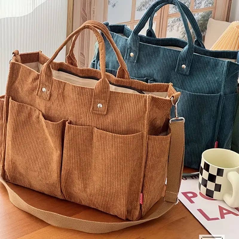 Corduroy Tote Bag