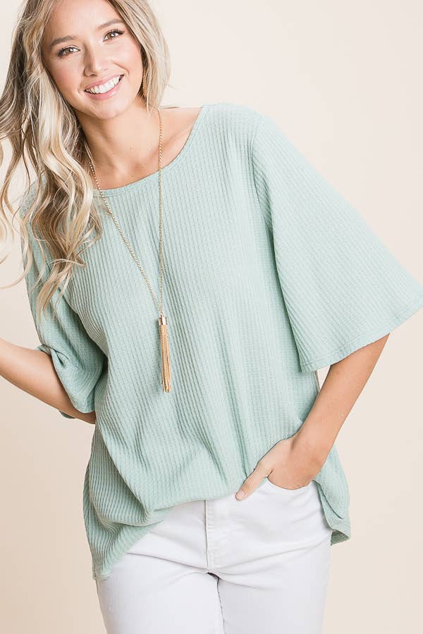 Wide Sleeve Loose Fit Shirt