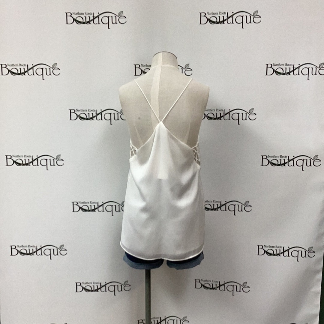 White Cutout Tank