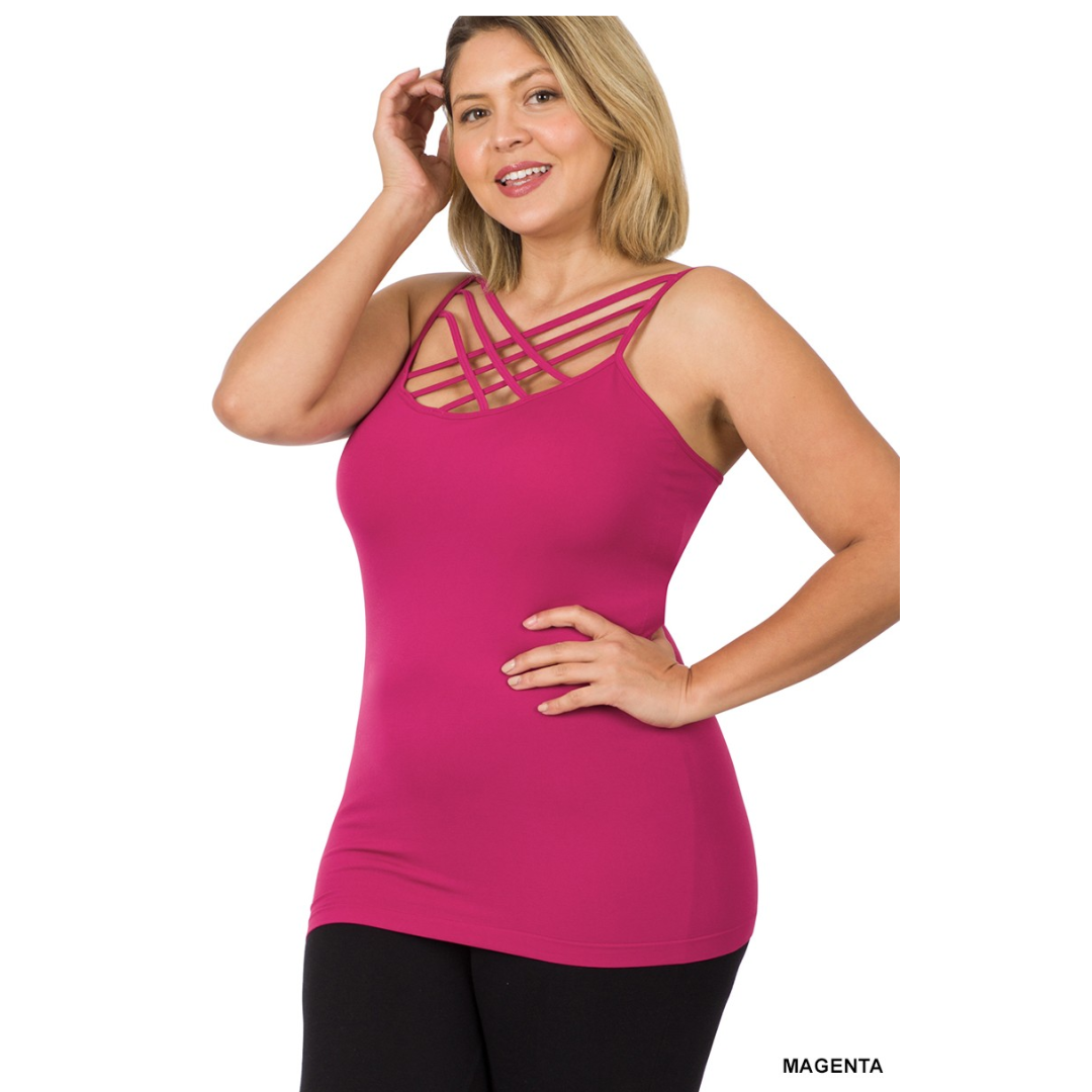 Triple Criss Cross Seamless Cami Top