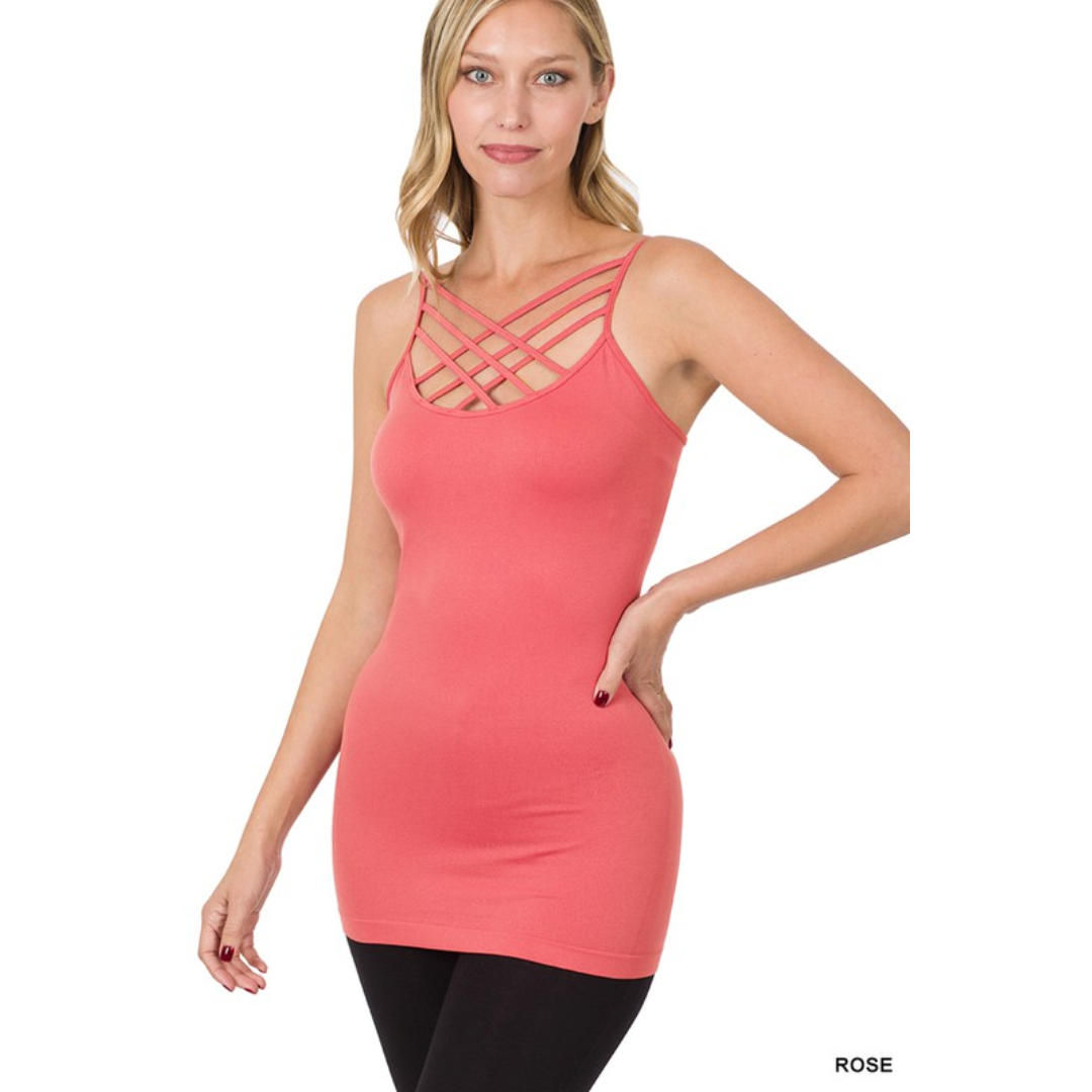 Triple Criss Cross Seamless Cami Top