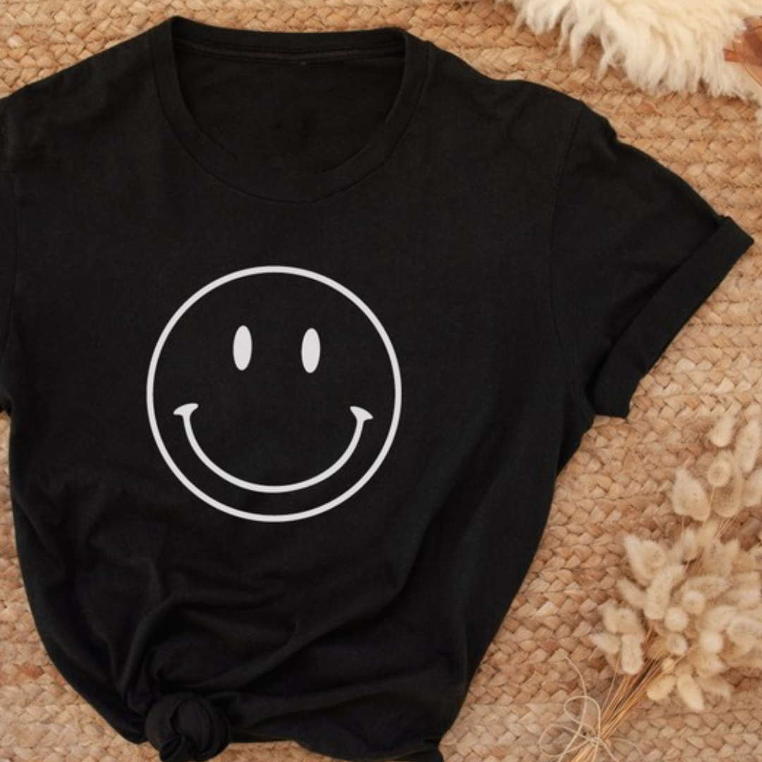 Smiley Face Graphic T-Shirt