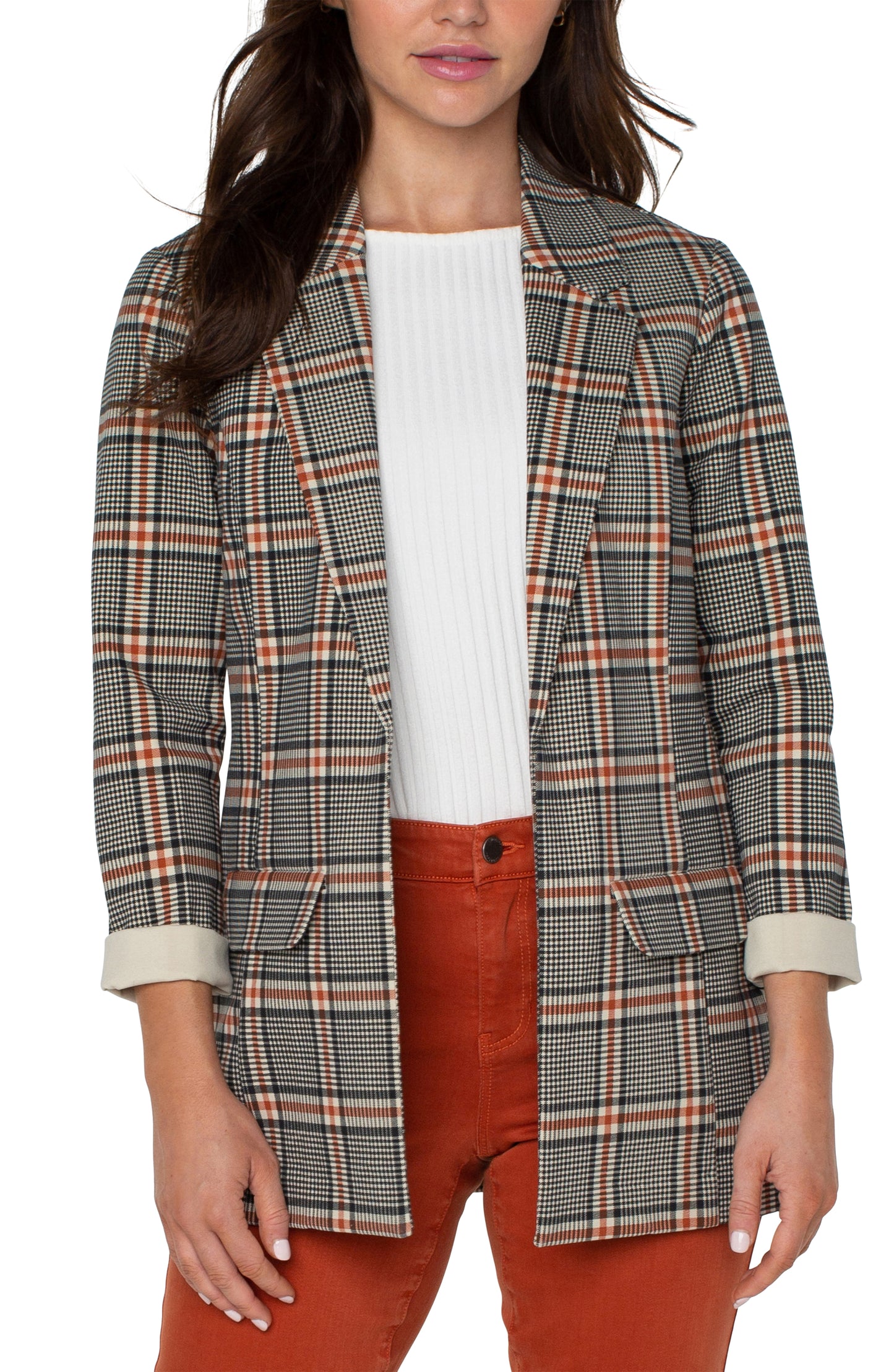 Liverpool Boyfriend Blazer (Black/Cinnamon)