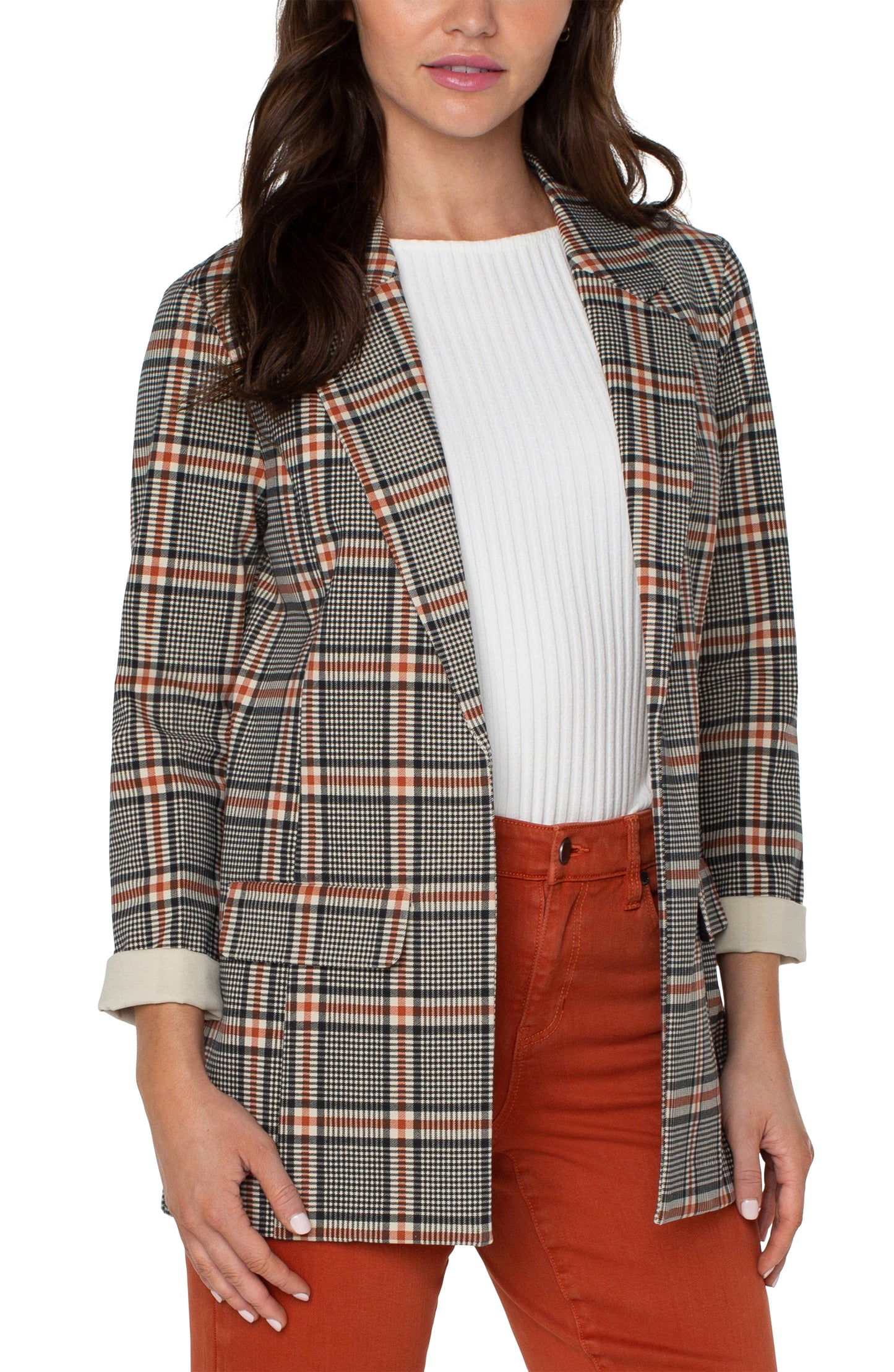 Liverpool Boyfriend Blazer (Black/Cinnamon)