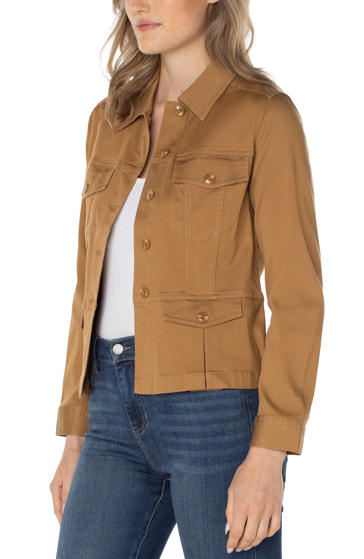 Liverpool Peplum Jacket (Granola)