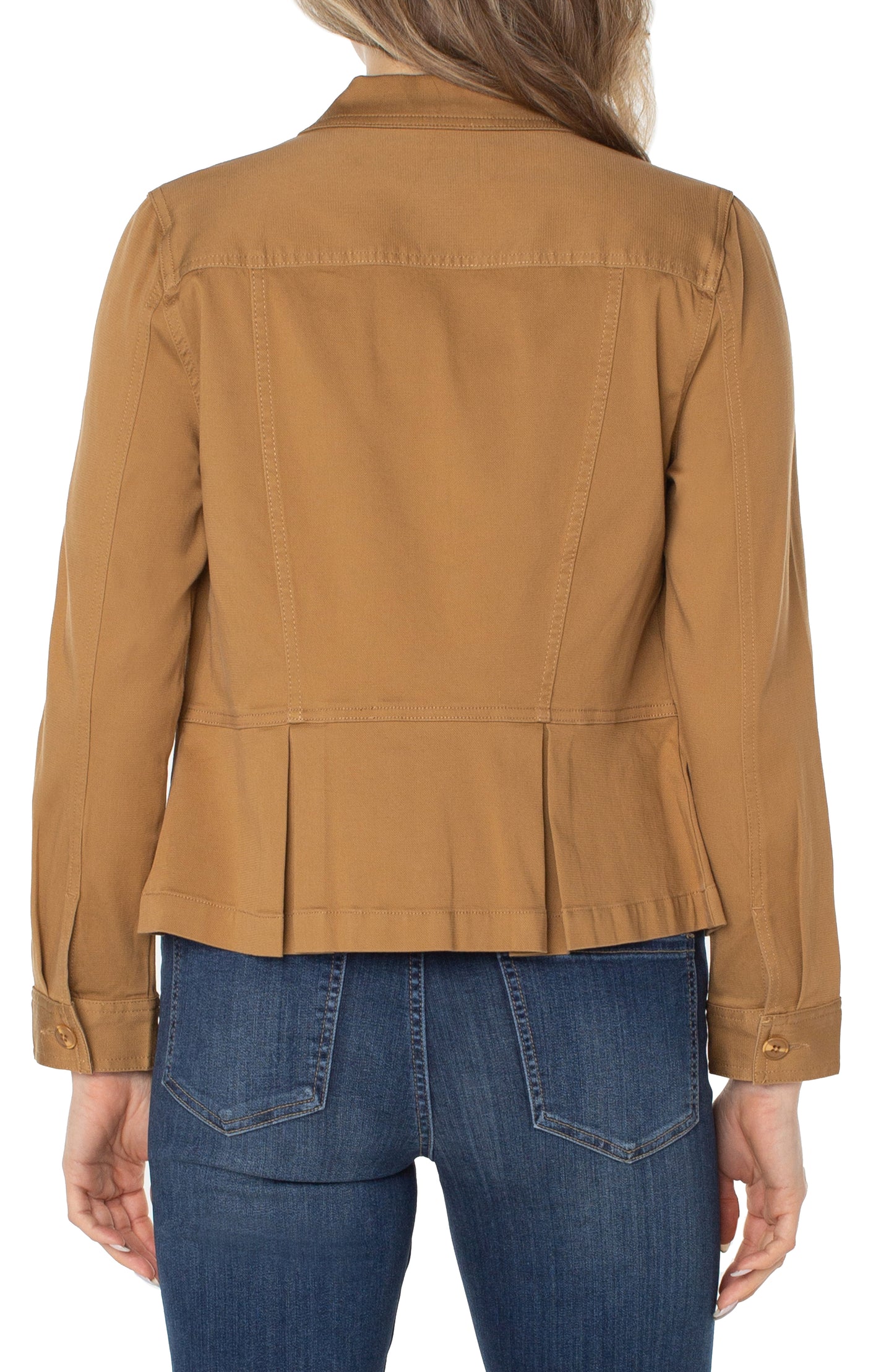 Liverpool Peplum Jacket (Granola)