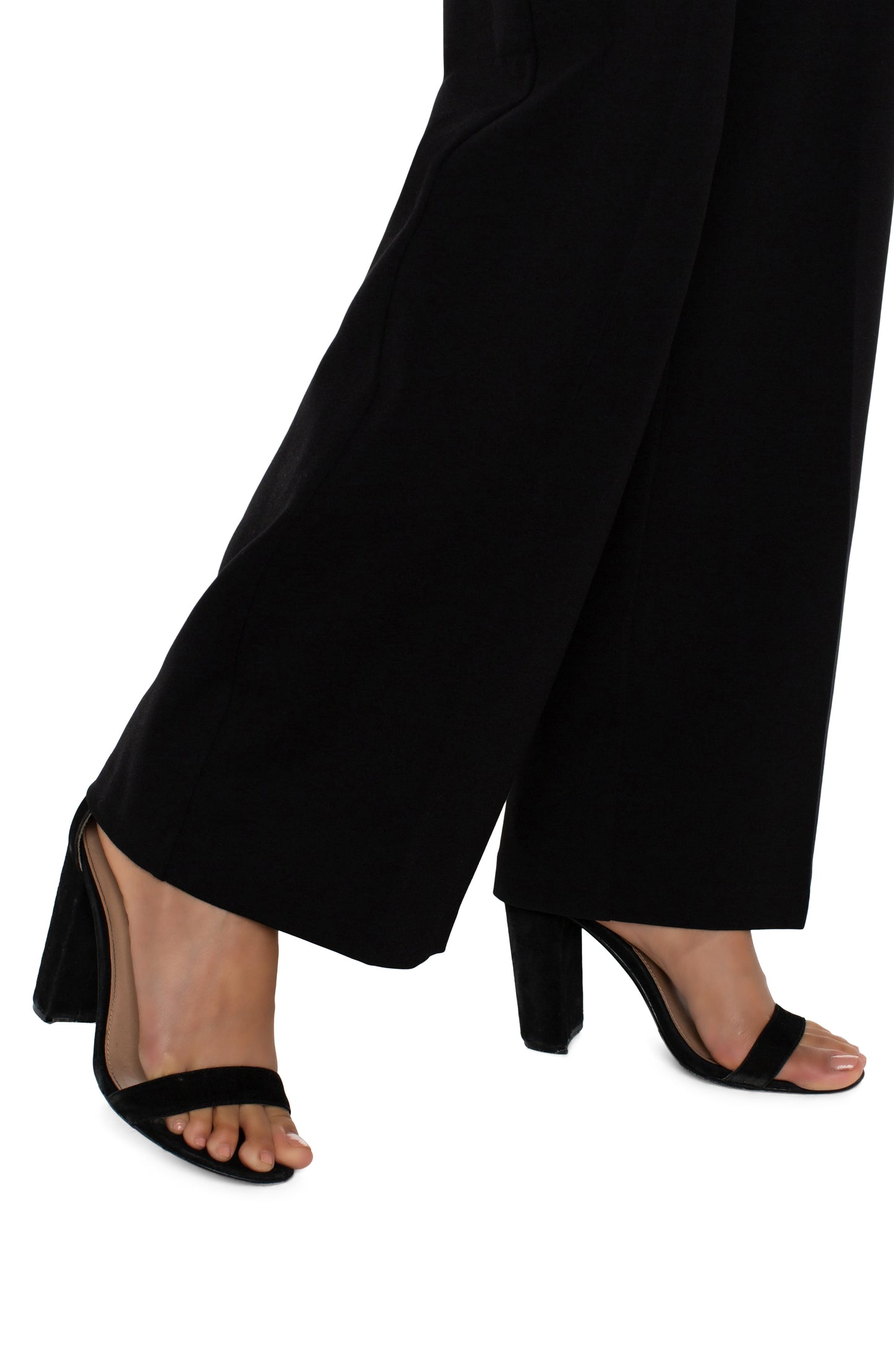 Liverpool Kelsey Wide Leg Trouser (31" inseam) (Black)