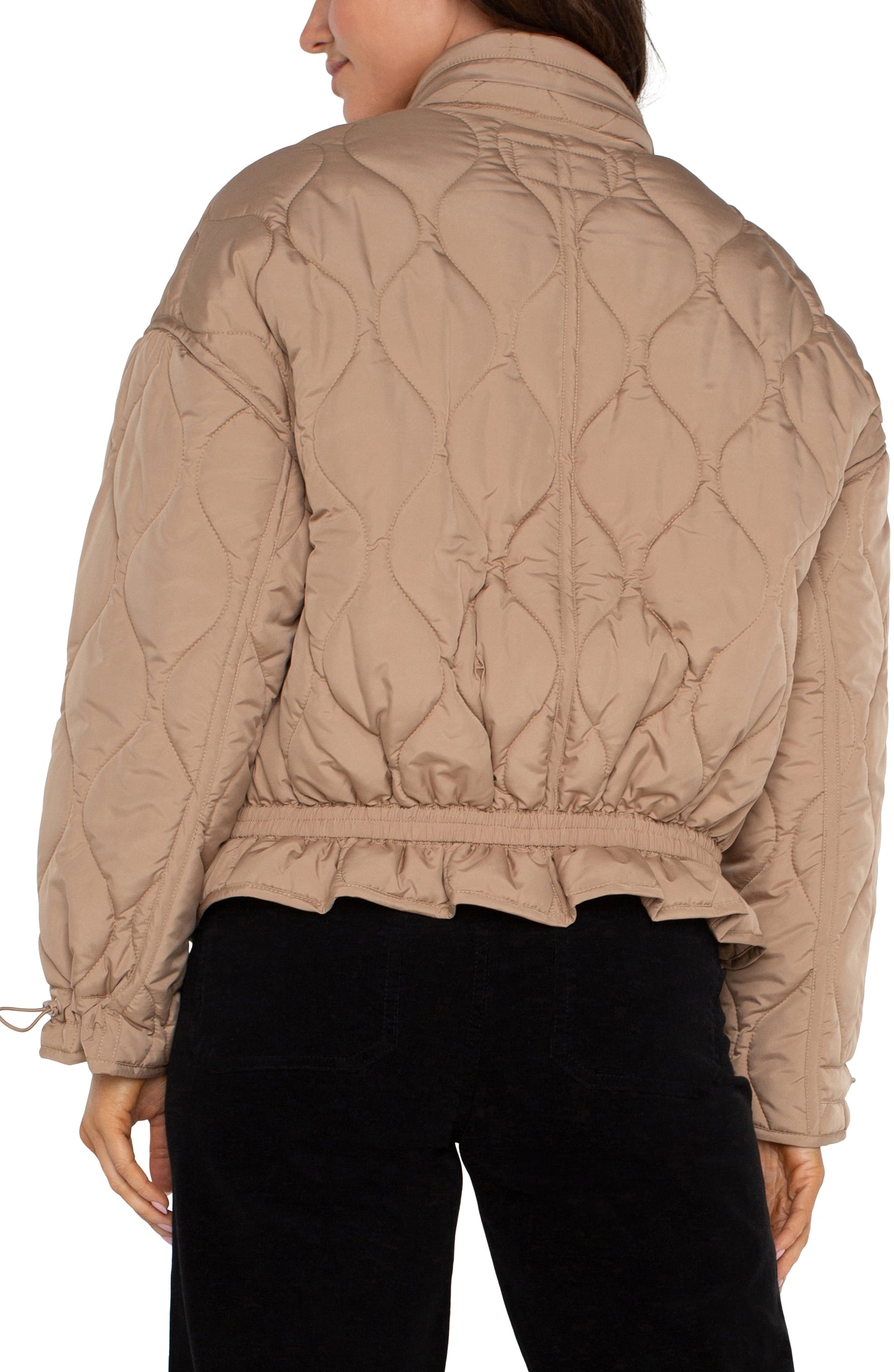 Liverpool Quilted Jacket w/ Zip Out Hood (Camel)