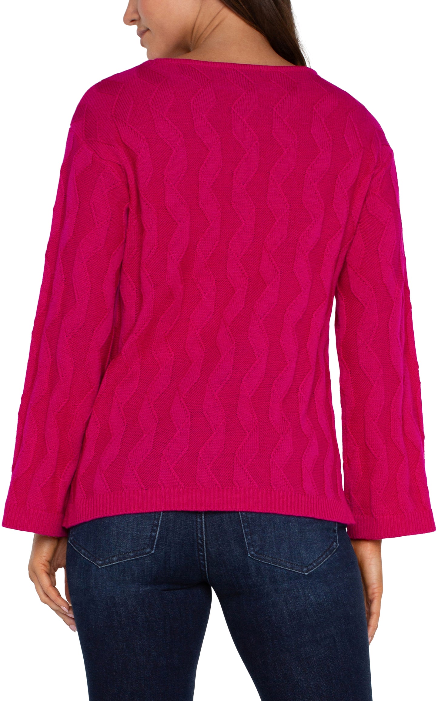 Liverpool Long Sleeve Boat Neck Sweater (Bright Star Ruby)