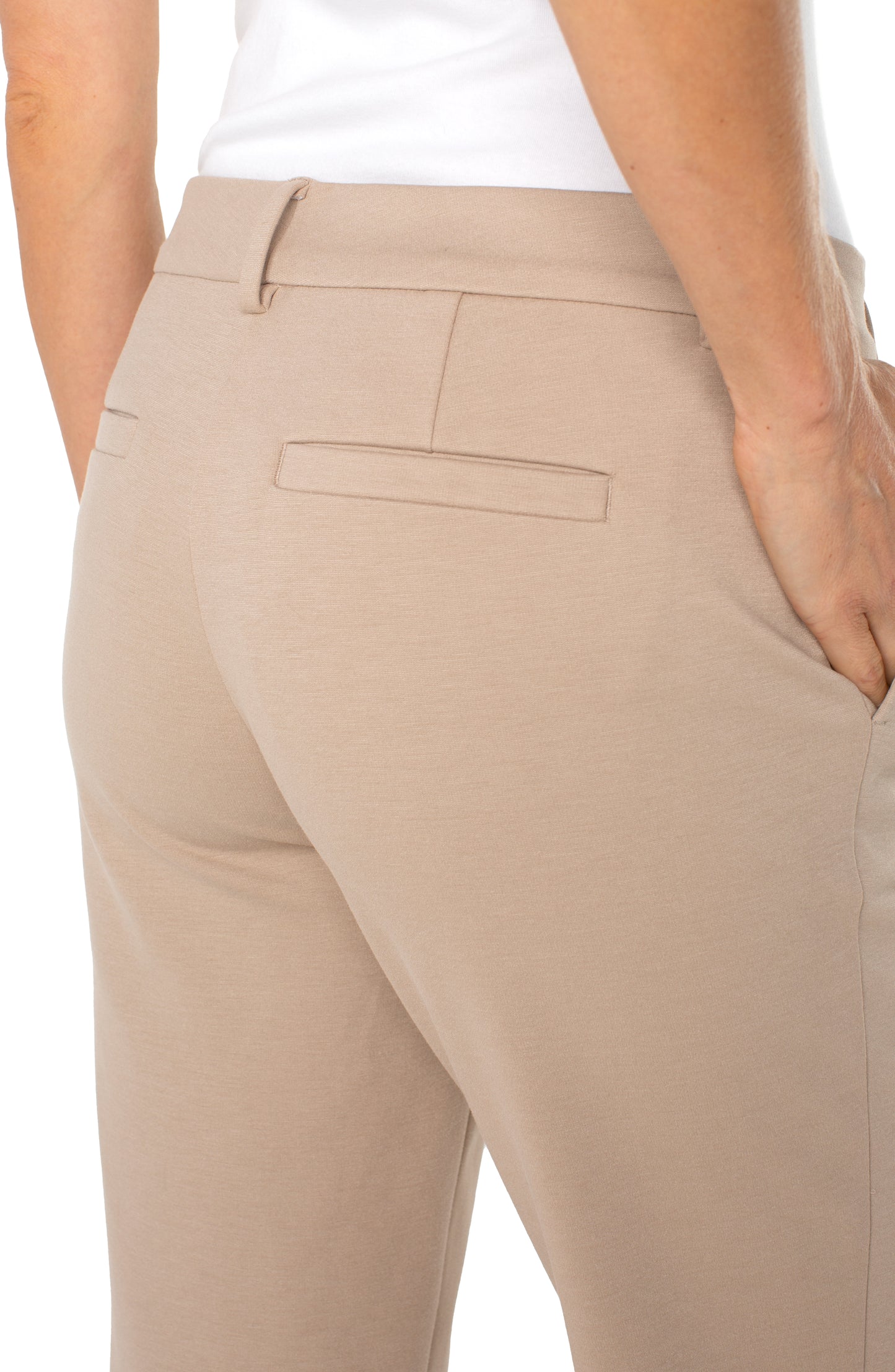 Liverpool Kelsey Crop Trouser 25" Inseam (Biscuit Tan)