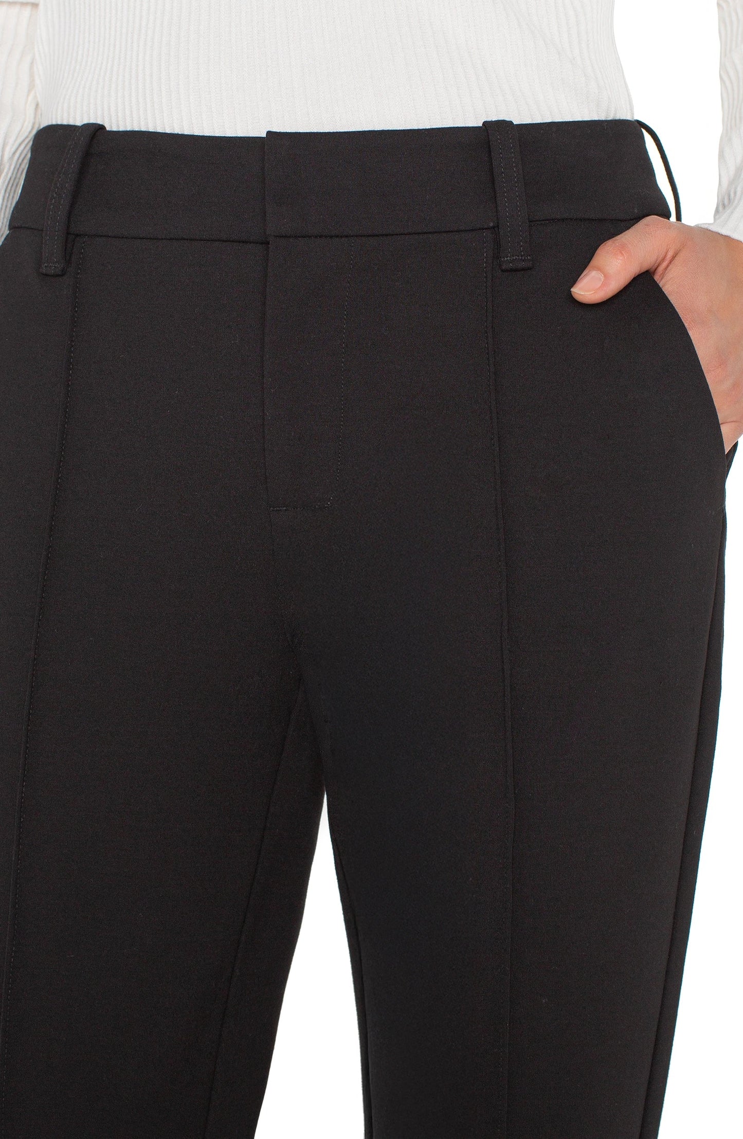 Liverpool Gemma Cigarette Trouser (28" inseam) (Black)