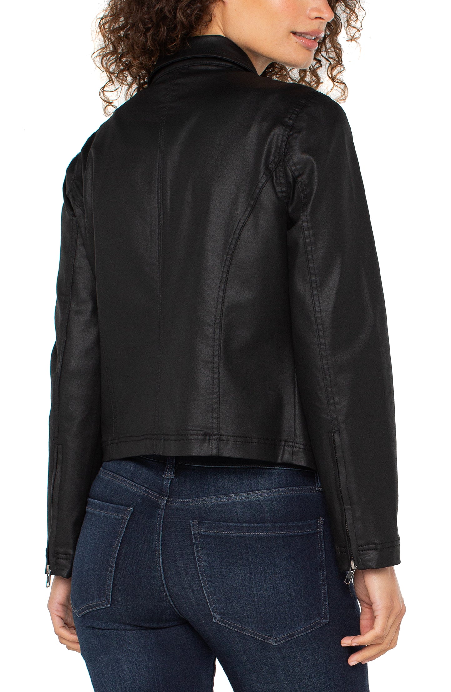 Liverpool 90's Zip Front Jacket (Black Coated)