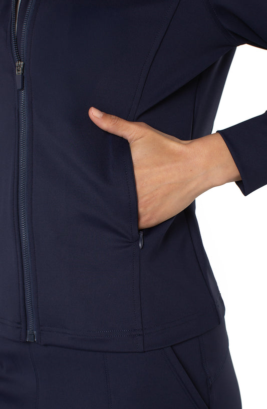 Liverpool Full Zip Seamed Jacket (Navy)