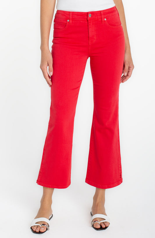Liverpool Hannah Cropped Flare W/ Split Hem (25.5" Inseam)