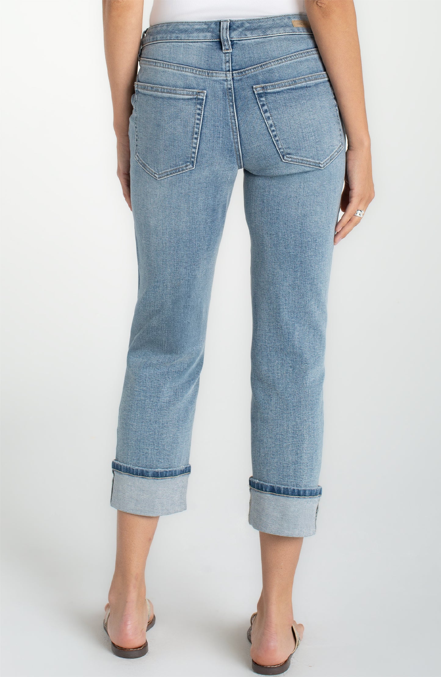 Liverpool Marley Cropped Girlfriend Cuffed (28"/25" Inseam)