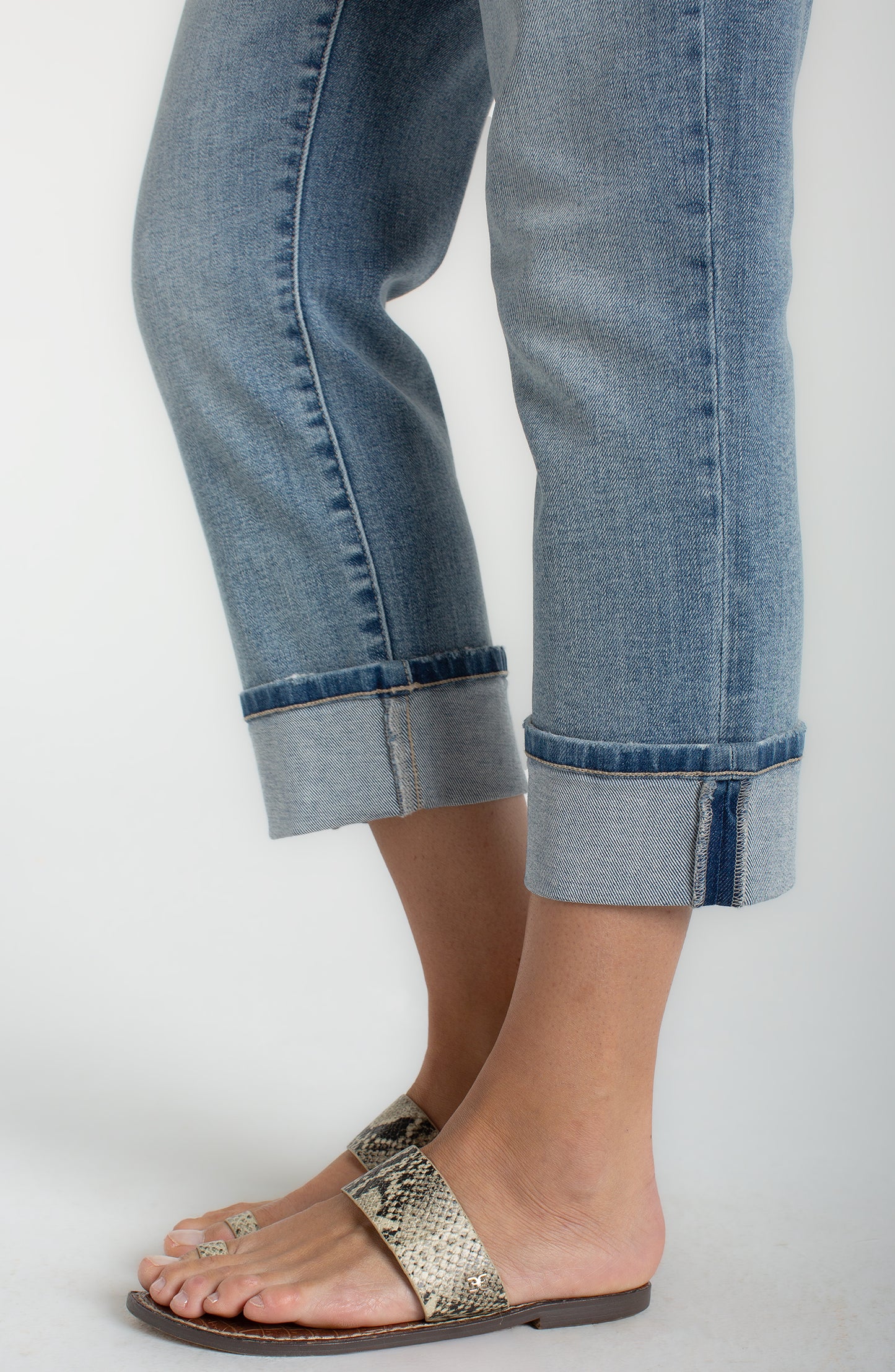 Liverpool Marley Cropped Girlfriend Cuffed (28"/25" Inseam)