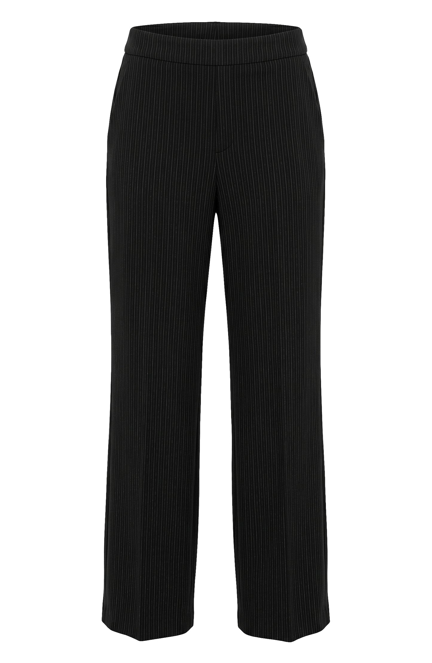 Kayla Pull-On Wide Leg Trouser (Black Multi)