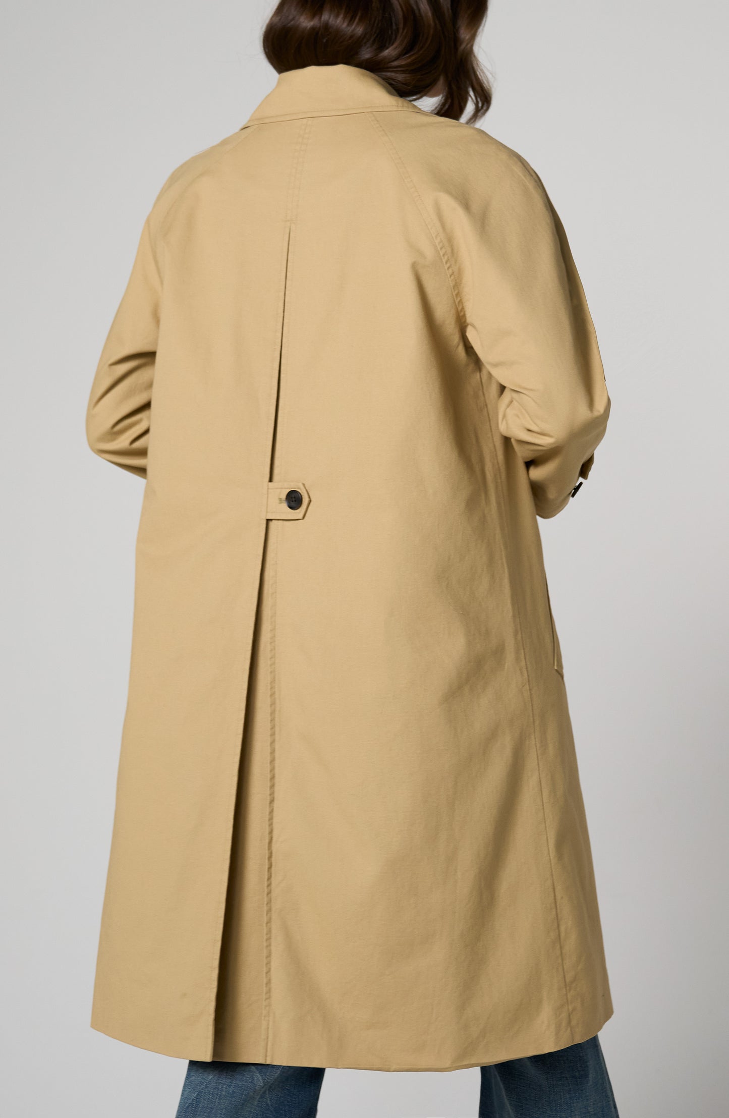 Liverpool Raglan Sleeve Coat W/ Pleat Back
