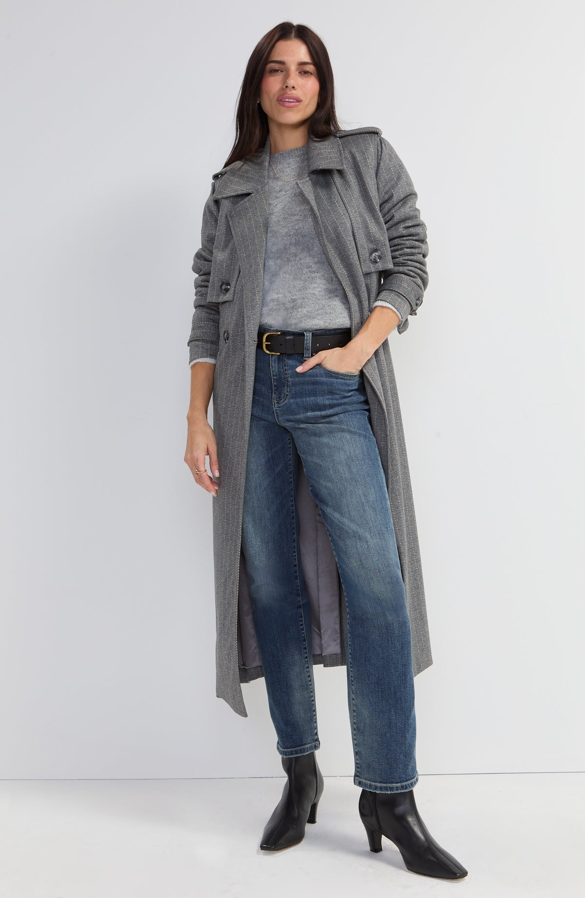 Liverpool Maxi Belted Trench Coat