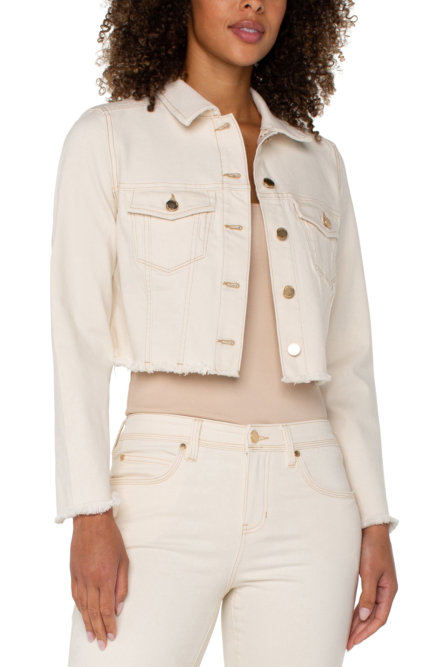 Liverpool Jacket w/ Fray Hem (Seaside Dunes)